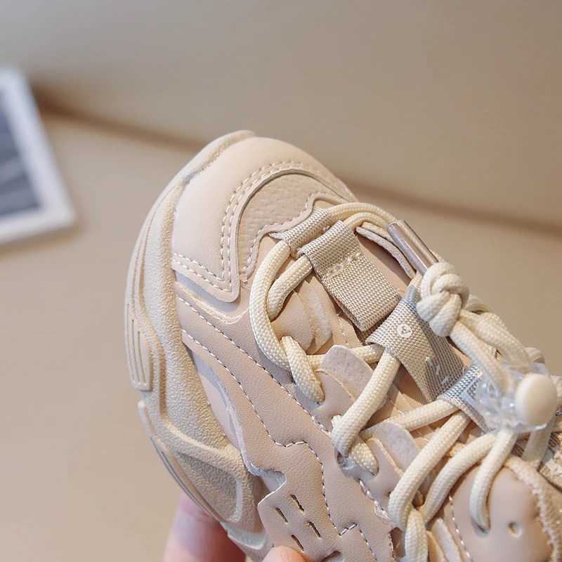 Children Leather Sneakers for Boys Toddler Girls Anti Slip High-top Tennis Shoes Kids Sports Running Shoes 6-14 Y Spring Autumn W250225