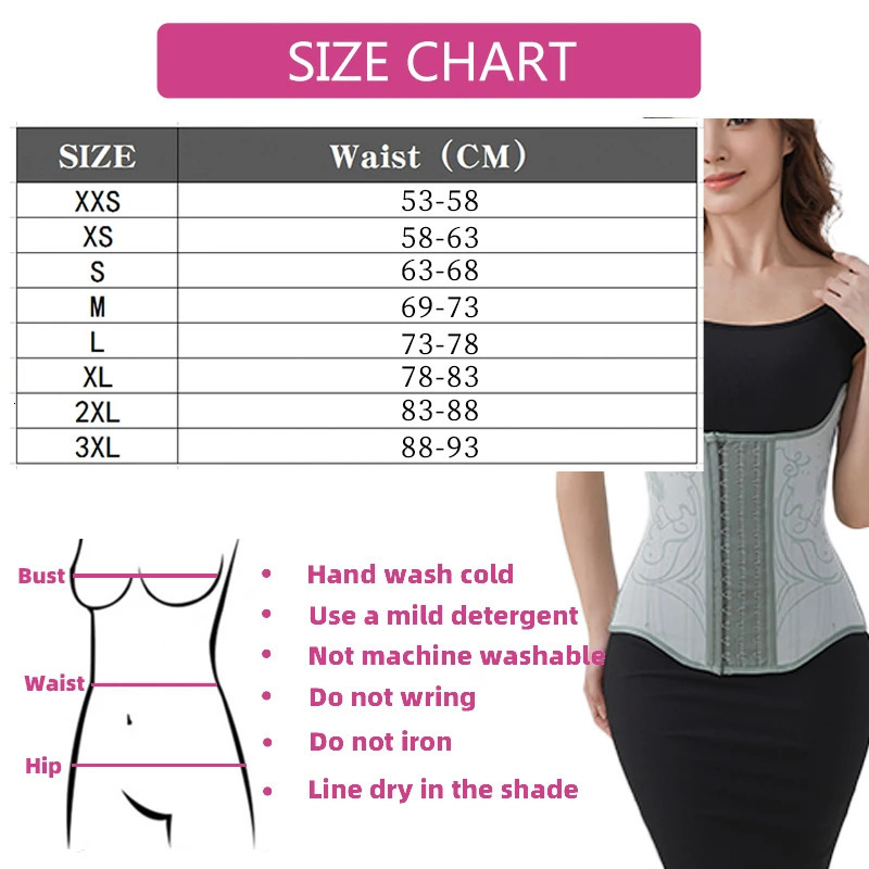 Women Plus Size Corset Control Belly Belt Waist Trainer Compression Colombianas Shaper for Women Weight Loss 250224