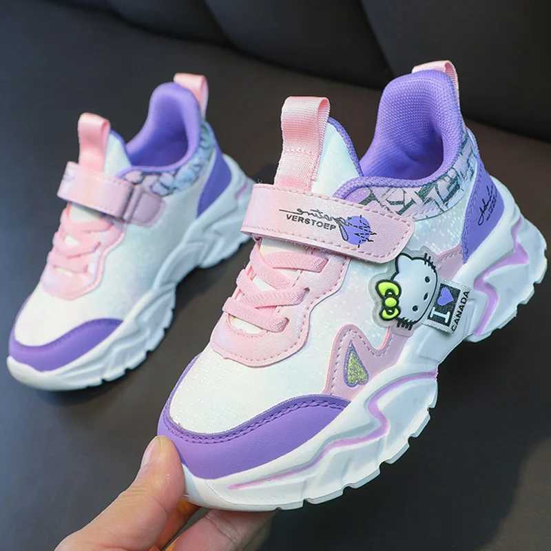 Childrens Sneakers for Girl Spring Non-slip Running Shoes Fashionable Soft Sole Comfortable Outdoor Sports Tennis Shoes for Kids W250225