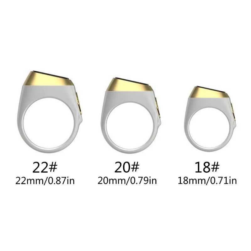 M02 Pro Prayer Smart Tally Counter Ring Muslims Digital Time-Reminder 0.49inch 72x40 OLED-Display Screen for Muslims W250225
