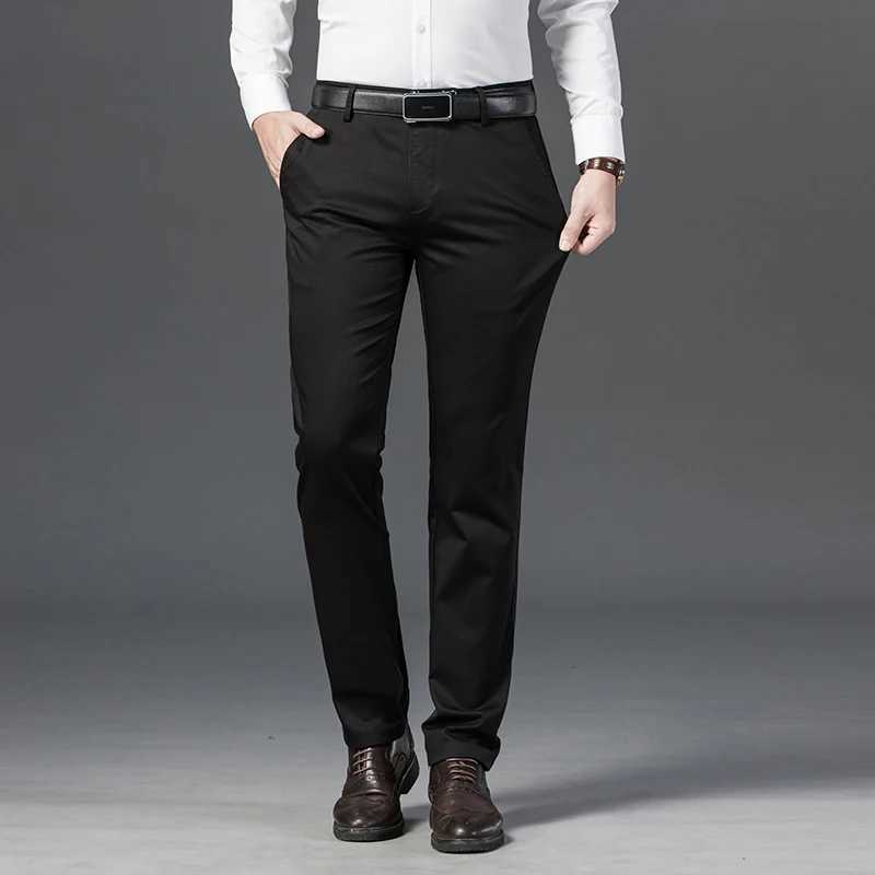 2024 New Mens Pants Trendy All-Matching Casual Trousers Simple Loose Straight Korean Style Business Trousers W250225