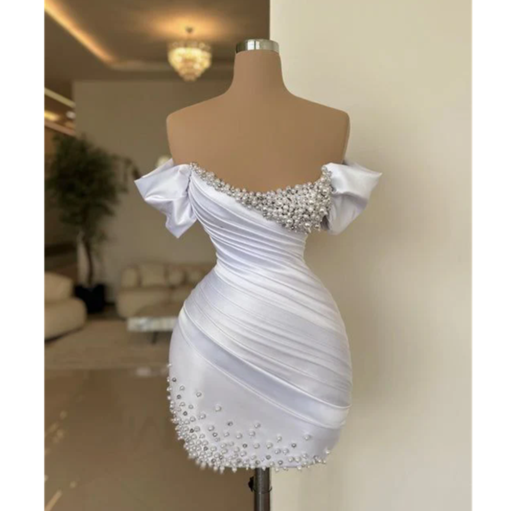 Luxury Red Flower Short Prom Dress Elegant Birthday Party Robe Mini Cocktail Homecoming Dresses For Black Girl 2025 Customized Vestido De Novia 01