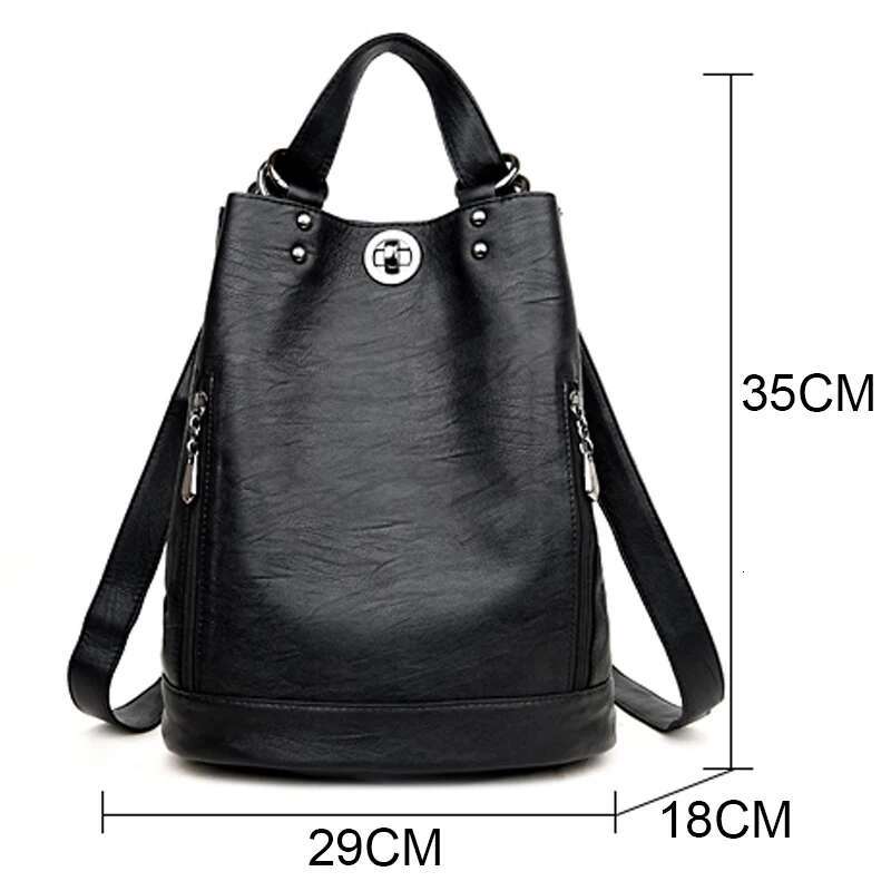 High Quality Soft Leather Bagpack Women Fashion Anti-Theft Backpack New Style4 New Casual Lides Shoulder Large Capacity School Bag