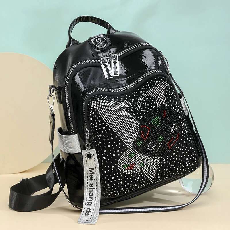 Multifunctional Backpacks Women Fashion Anti Theft Leather Travel Backpack Large Capacity School Bags For Teenage Girls