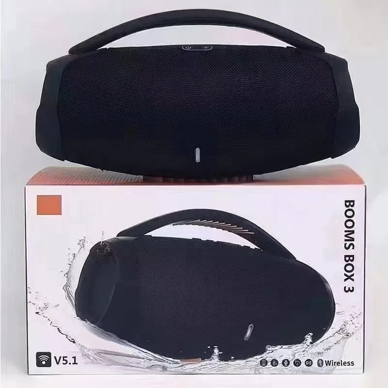 Booms Box 3 Bluetooth Speaker Portable Speakers high power 40W portable waterproof wireless subwoofer 360 stereo surround TWS Caixa De Som speaker player