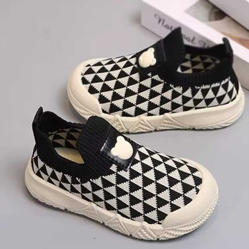 Childrens Sock Shoes Boys Girls Knitted Shoes Cloth Shoes Kids Baby Slip-ons Sports Shoes Spring Autumn Casual Shoes X250224