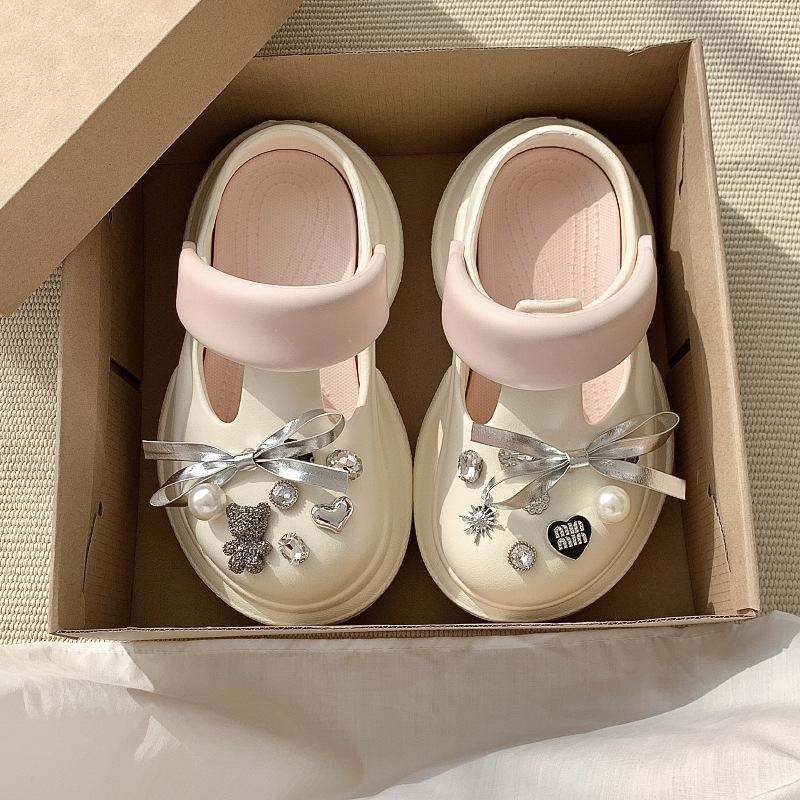 New free shipping designer slippers for womens pink white blue black Summer fashion thick soled sandals with toe caps for wearing outside
