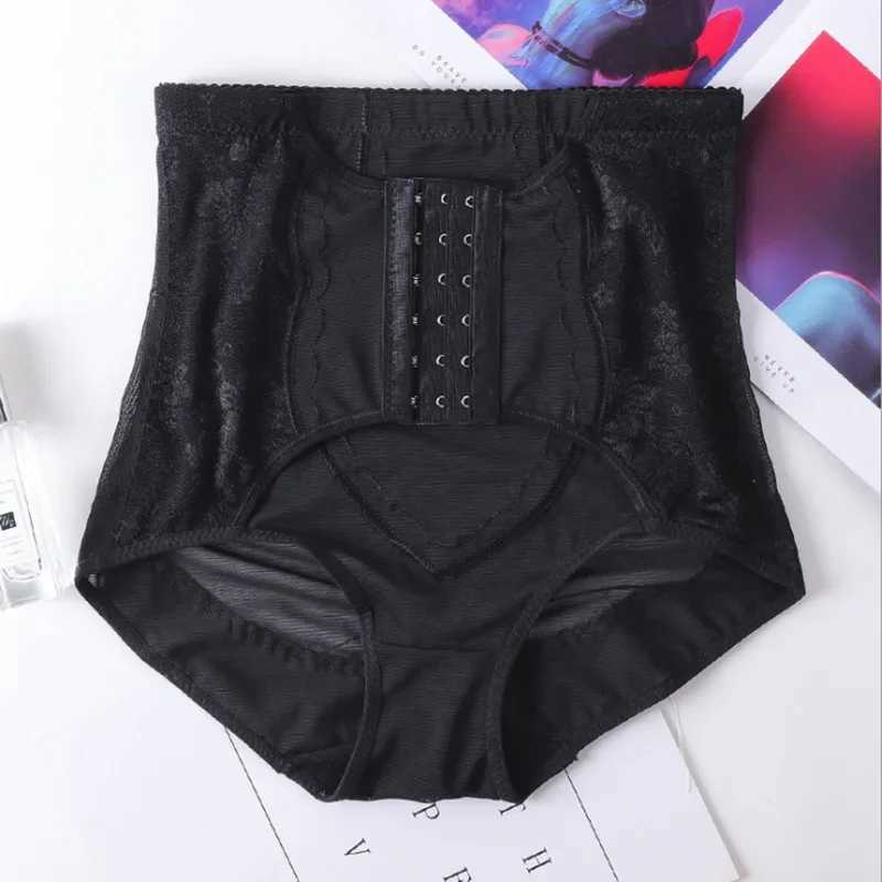 Womens high waisted shapewear underwear sturdy abdominal control hip lifting shapewear shorts ultra-thin Girdle underwear with hooks M250225