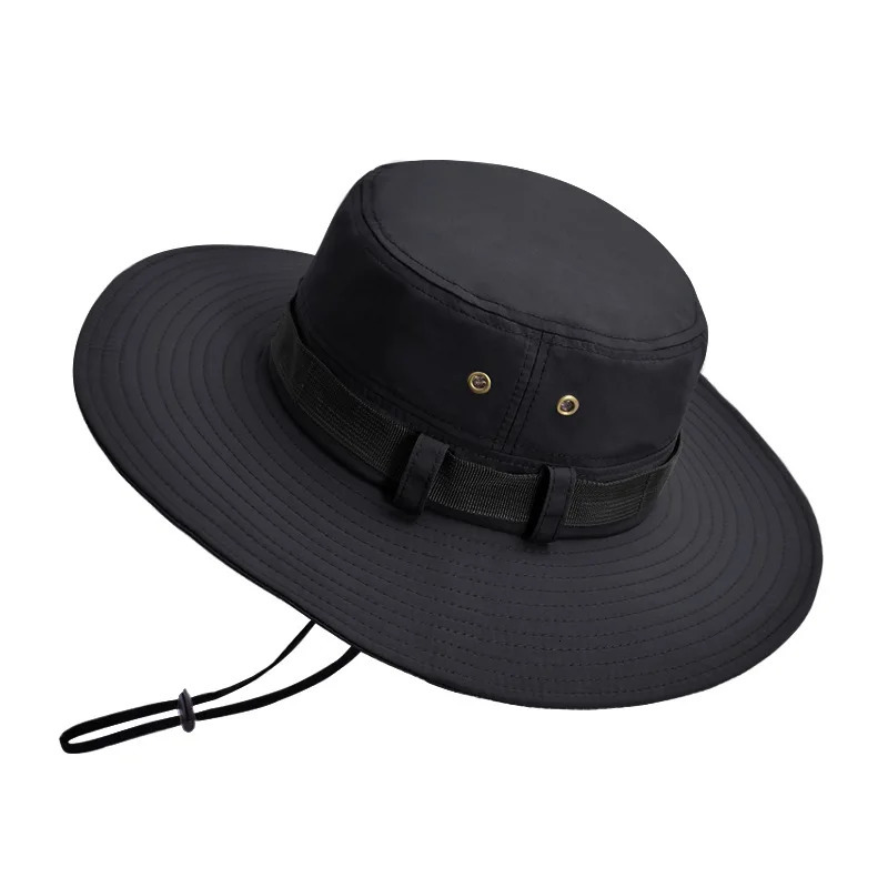 Bucket Hats Summer Breathable Fisherman Hat Large Brim Sun Protection Hat Men Women Outdoor Climbing Hiking Mountain Sun Hat 250218
