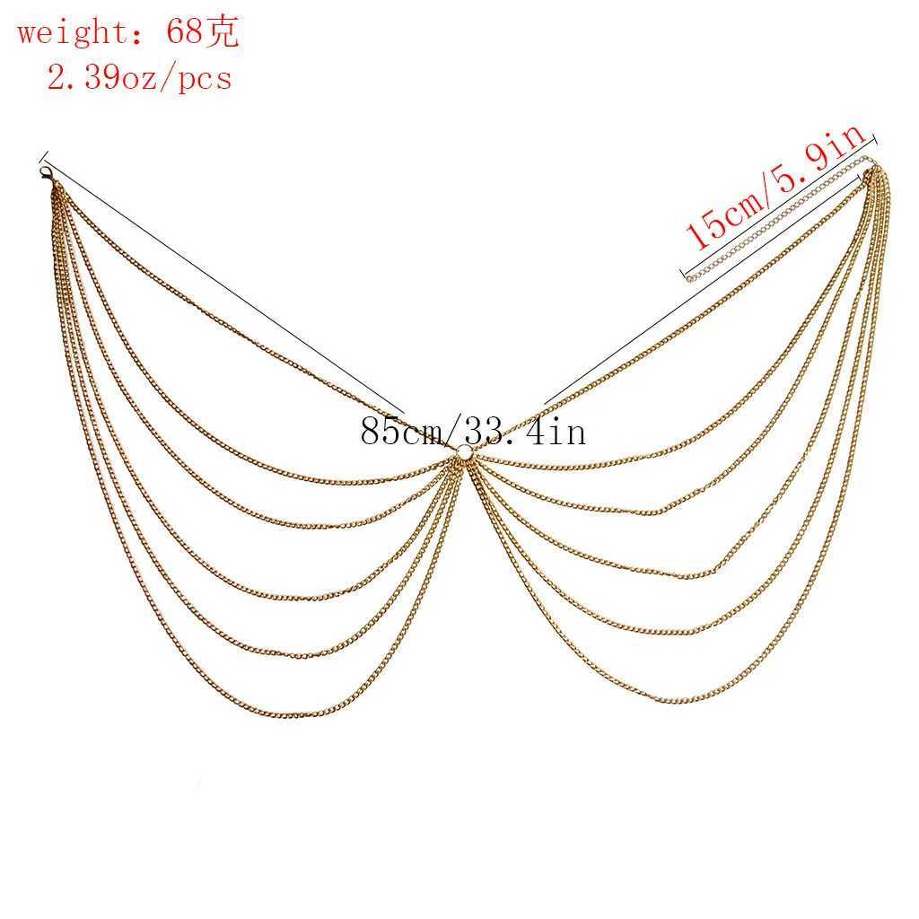 Sexy Women Body Waist Chain MultiLayer Tassel Women Metal Belly Chain Bodys For Women Chain Jewelry AccoriesXJ250224