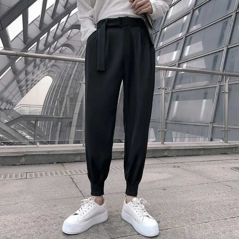Youth Trend Business Leisure Comfortable Slimming Edition Simple Fashion with Nine Point Mens Pants Spring/Summer New 2024 W250225