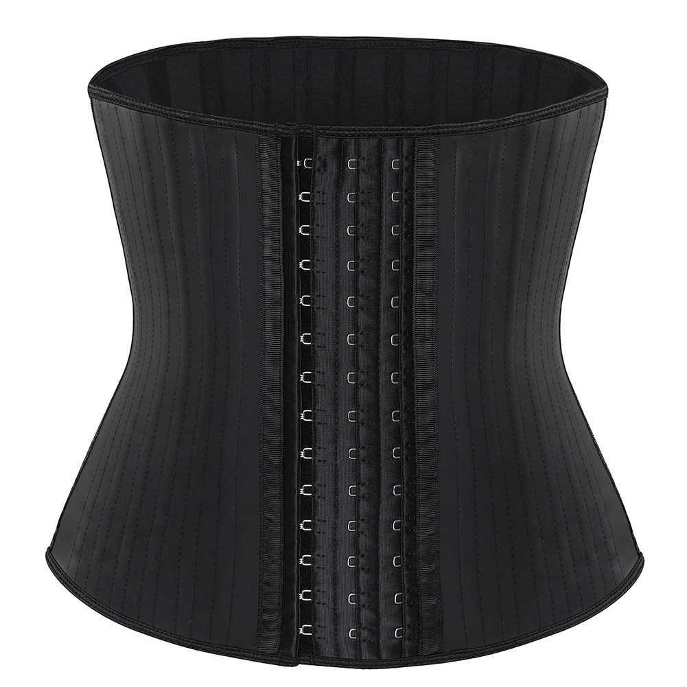 29 Steel Bones Latex Waist Trainer Hook And Eye Corset Fajas Belt Cincher Underbust Corset M250225