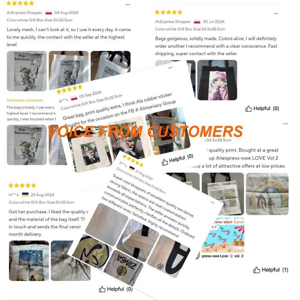 Purchase custom canvas tote bags womens Christmas printing design gift bags and add your personalized custom gift shopping bags Z250224