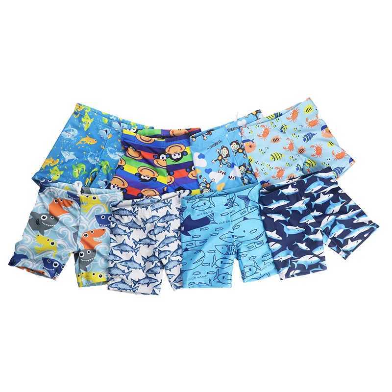 2023 Summer Children Beach Shorts Boys Cartoon Pattern Swimsuit Board Shorts 1-9Years Kids Bathing Suit Swimwear Swimming Trunks X250224