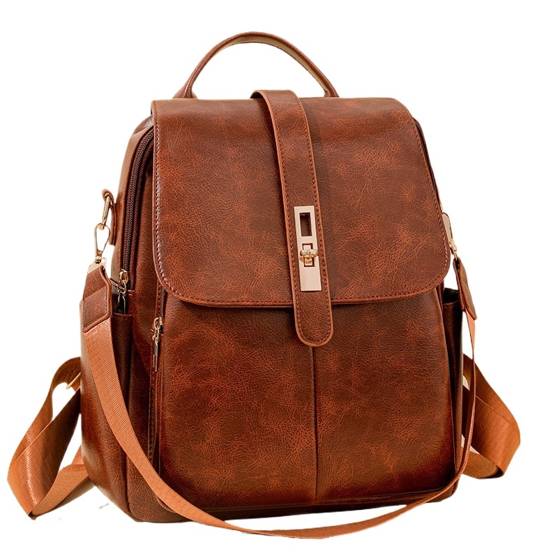 PU Leather Backpacks Girl Designer Knapsack High Quality Women Backpack Large Capacity Travel Schoolbag Sac