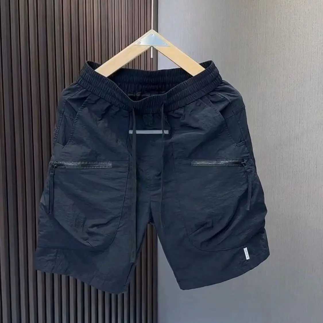 Japanese Shorts Mens Fashion All-Match Fashion Brand Casual Working Pants Quick-Dry Pants Loose Straight Shorts gym shortsT250224