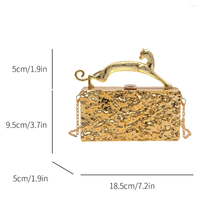 Totes Gold Women Party Evening Bag For Metal Handle Clutch Handbag Purse Chain Shoulder Crossbody Mini Box Bags B5 h7