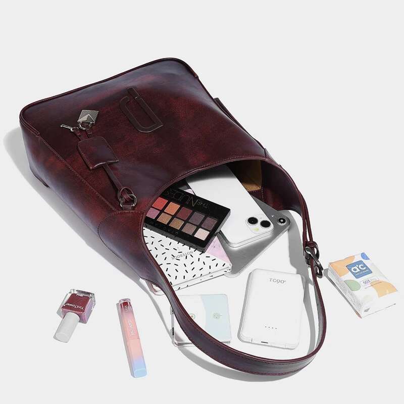 Custom Initials Bags For Women Designer Handbags Purses 2025 New In PU Vintage Letter Lock Top Handle Underarm Shoulder