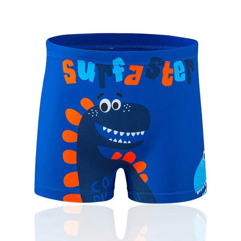 New Childrens Swimming Trunks Boys Middle and Small Children Multicolored Cartoon Animal Flat Swimming Trunks Beach Trousers X250224