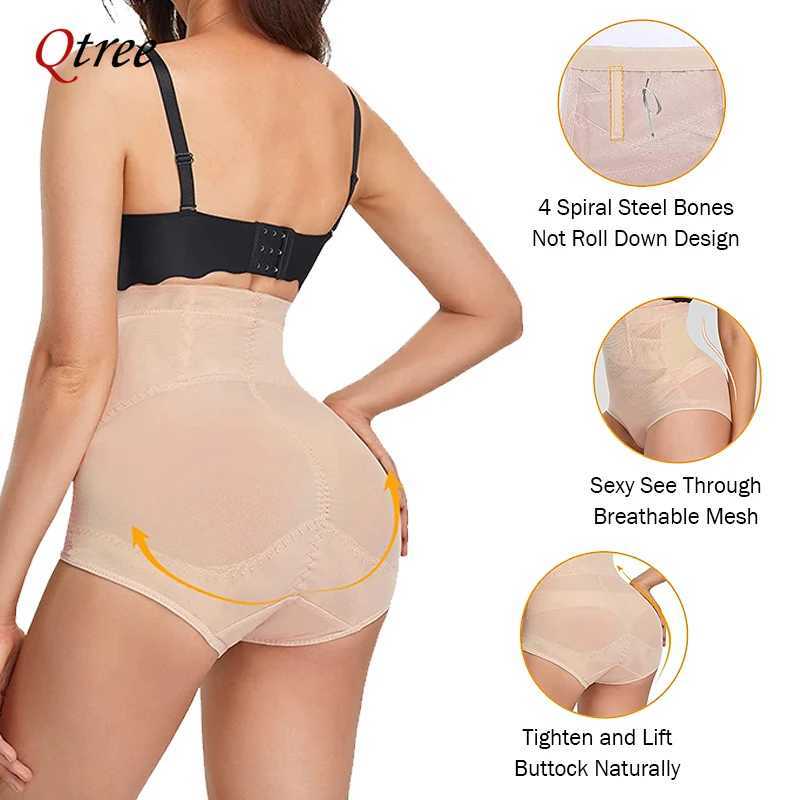 Qtree Cross Compression Abs Shaping Pants Postpartum Abdomen Garment Tummy Tuck High Waist Control Butt Lifter for Women Slim M250225