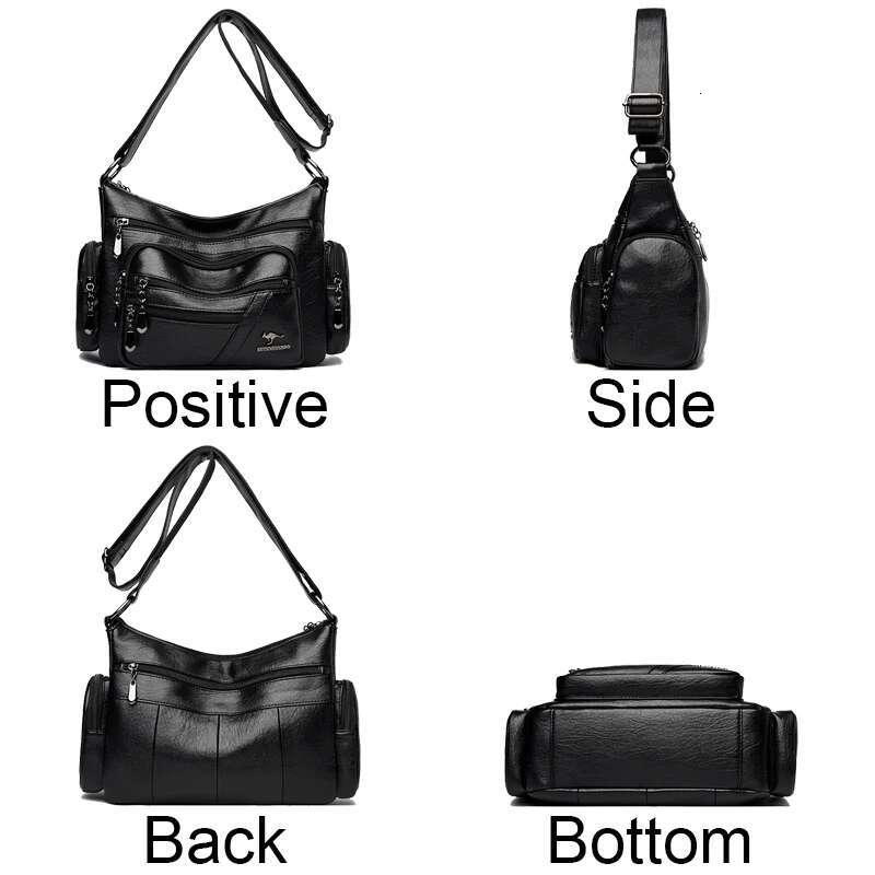 Brand Ladies Bags New Style4 Genuine Leather Purses And Handbags Multiple Pockets Crossbody Shoulder Bag For Women Sac A Main