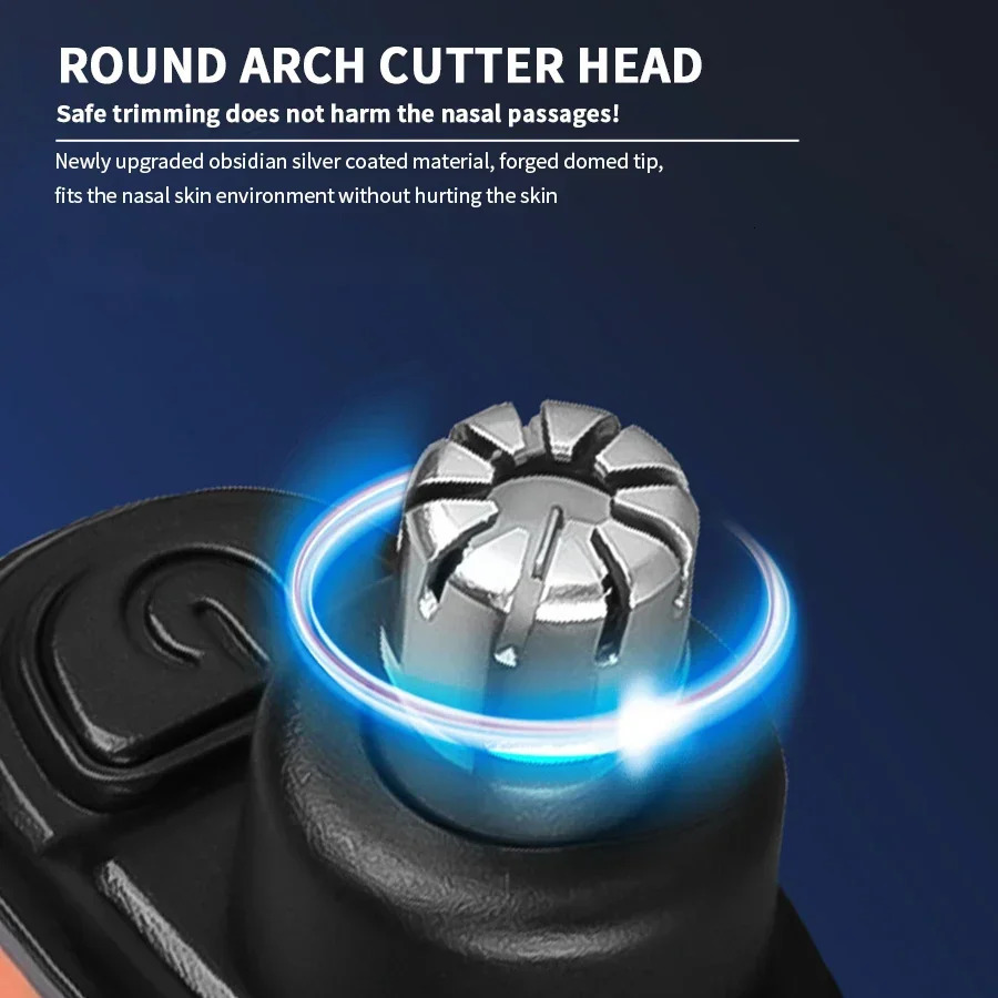 2 In 1 Electric Portable Ear And Nose Hair Trimmer Clipper 2024 Professional Painless Eyebrow For Men 250217