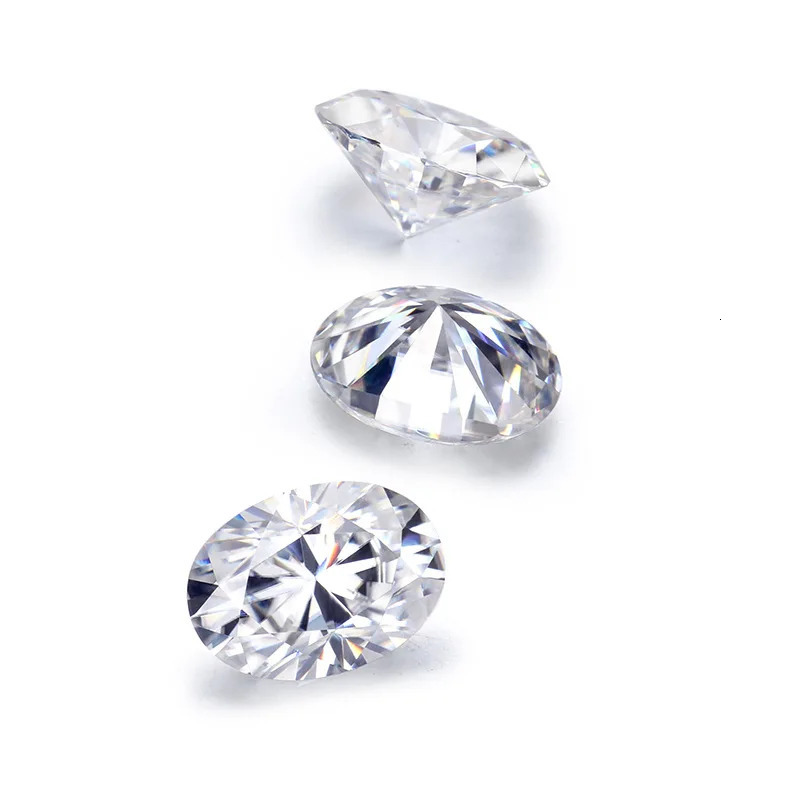 DJMAX 0.1-20ct Rare Oval Cut Loose Stone D Color Lab Grown Super White Certified Ellipse Oval Diamond 250222