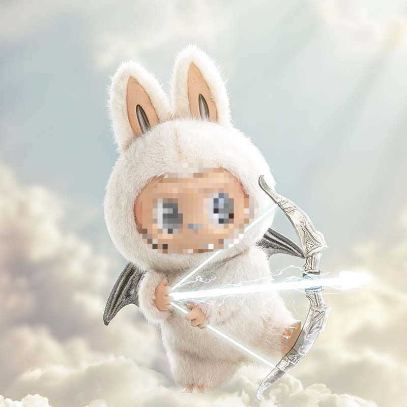 New Labubu Devil Angel Vinyl Doll Handmade Heartbeat Macaron Motherland Plush Toy Trendy Play Z250225