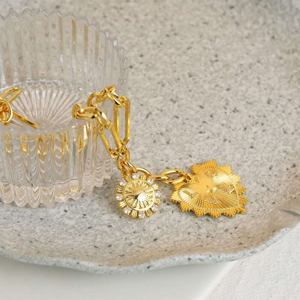 nky Gold for Women, Heart Pendants Sun wer Necklace Fashion Hip Hop Choker Gift