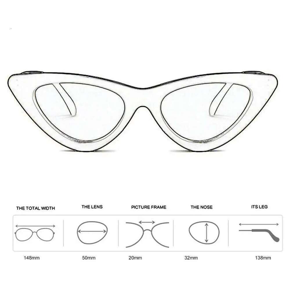 Vintage Triangle Cat Eye Women Sunglasses Personality PC Frame Resin Lens Travel Eyewear Fishing Riding Glasses Goggles