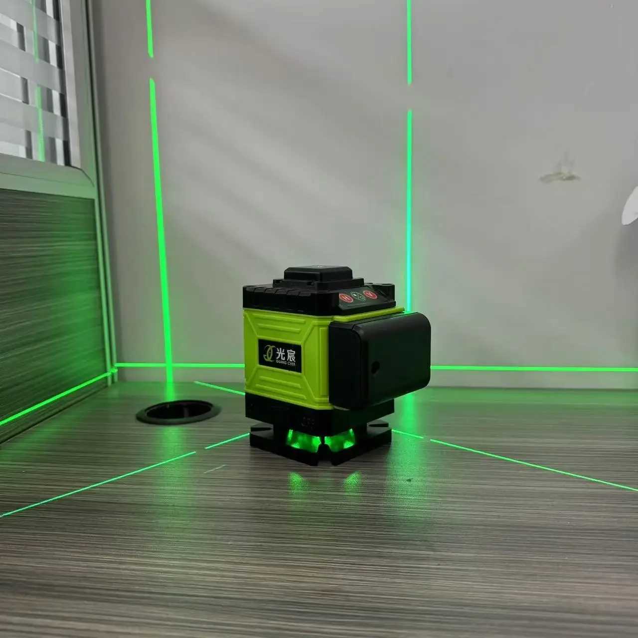 4D 12 line green laser level for vertical and horizontal field measurement laser instrument for tilt and horizontal measurement X250225