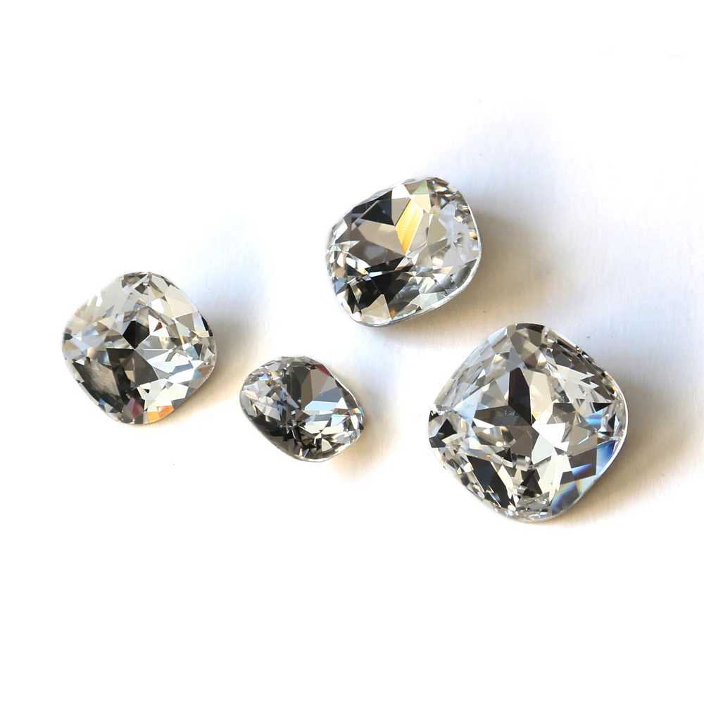 Nail Art Decorations Square Pointback Glue On Gems Strass Rhinestones K9 Glass Nail Art Diamond For Clothes Sandals Stones And Crystals Applique Gift 