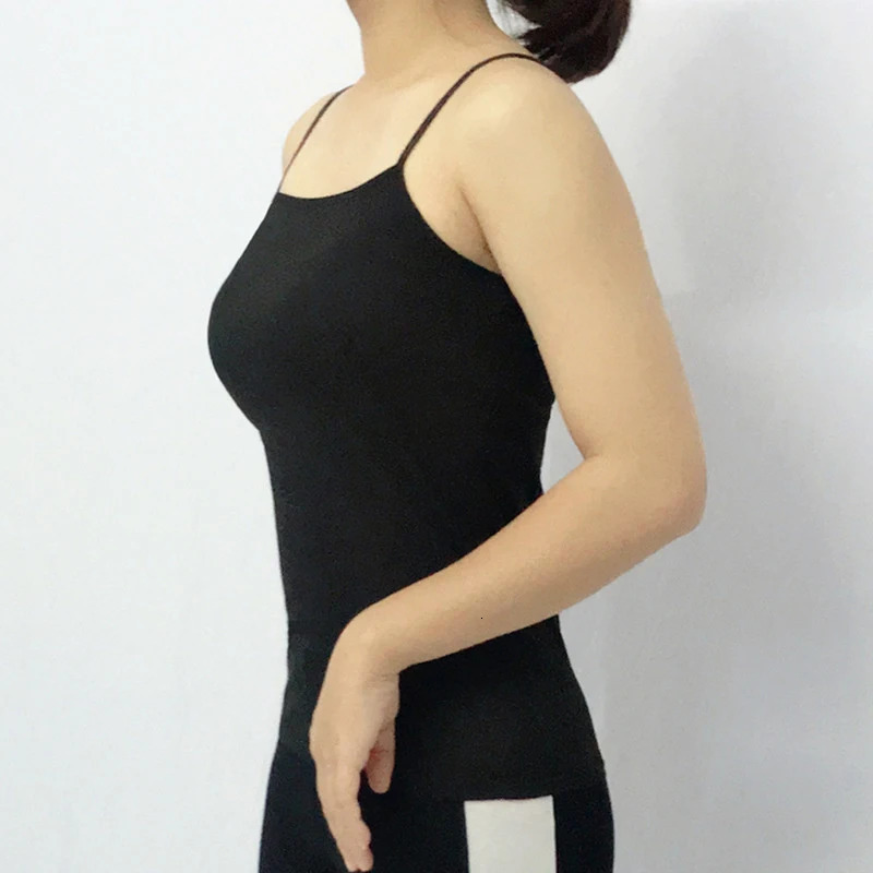 Women Camisoles Summer Sexy Strap Cotton Sleeveless Thin Camisole Vest Solid Top Simple Base Vest Tops Female Undies 250224