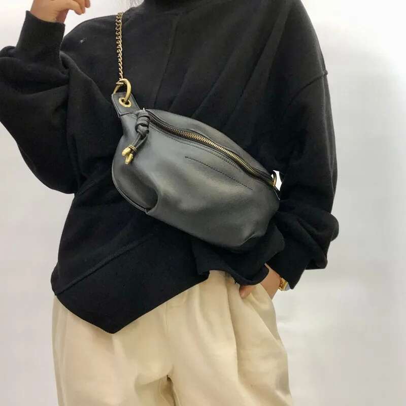 New Genuine Leather Crossbody Bags For Women Natural Cowhide Shoulder Travel Solid Color Designer Messenger Female Chest Bag