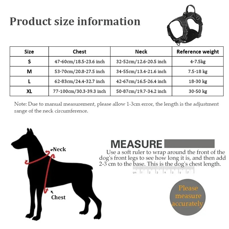 Adjustable Nylon Dog Harness Vest Reflective Soft Breathable No Pull Dog Harness Pet Harness Leash For Small Large Dogs 250224