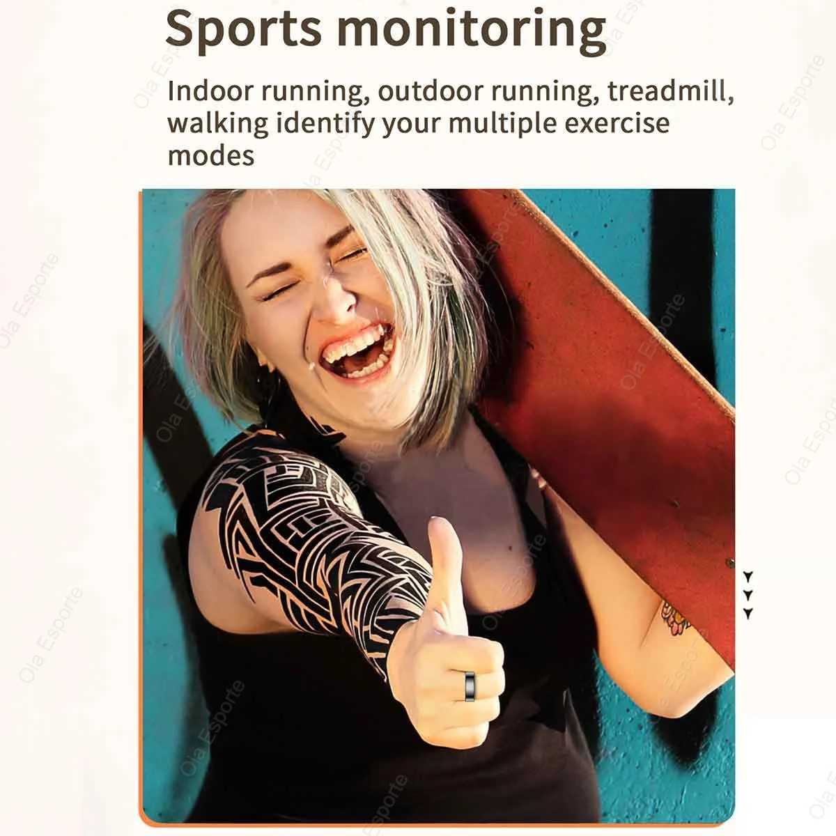 2025 Xiaomi Samsung Ring Mens Bluetooth Health Monitor IP68 and 5ATM Waterproof Multi sport Mode Smart Ring W250225