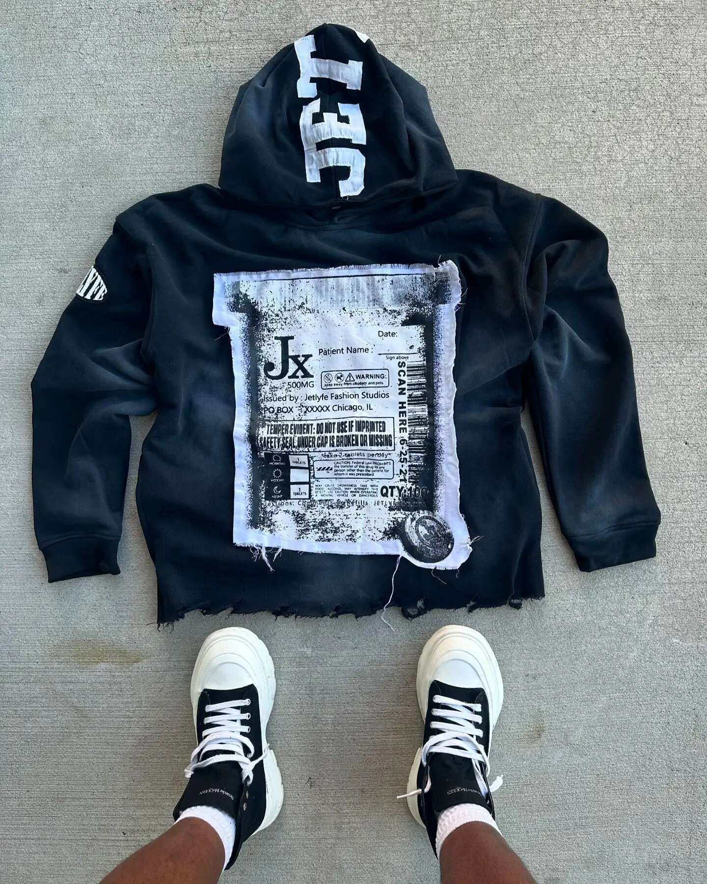 Solid Splicing Together Patch Pattern Aesthetic Pullovers Haruku Autumn Loose Sweatshirts Women and Man Cotton Hoodies