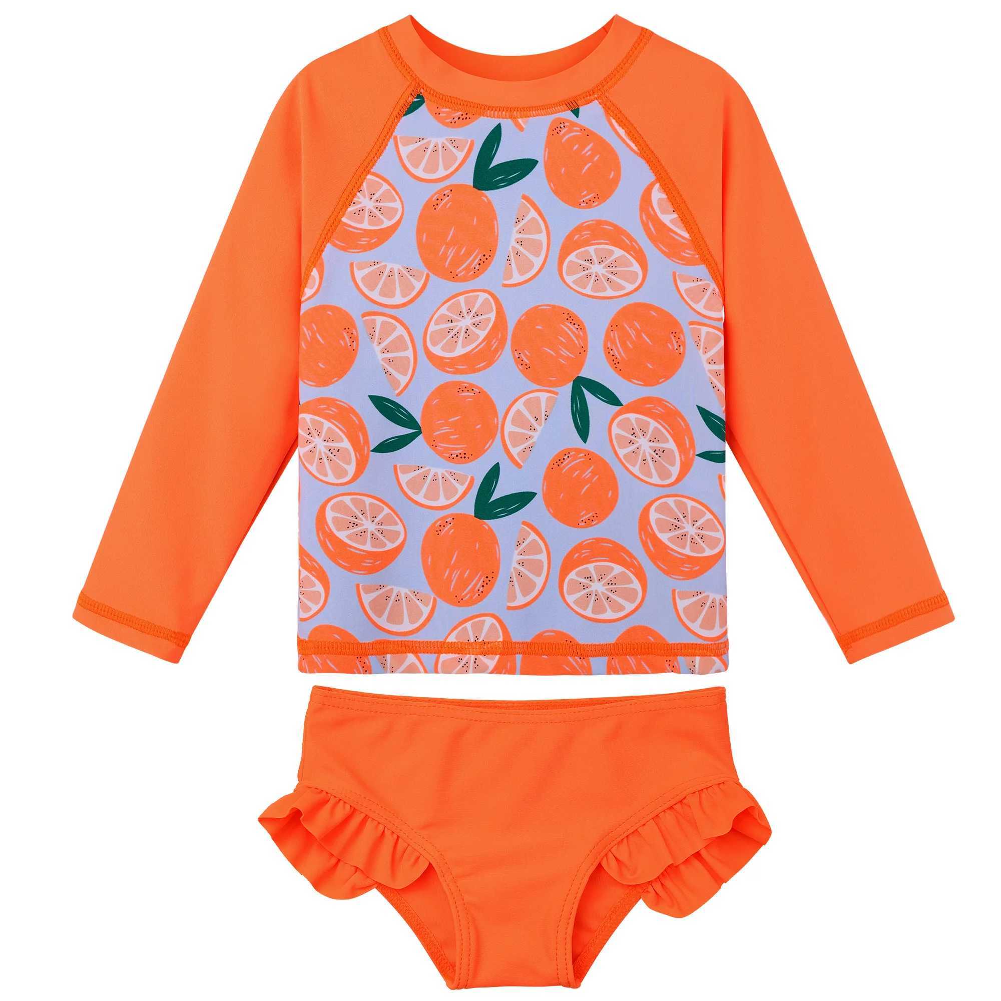 BAOHULU baby swimsuit cute printed swimsuit two-piece baby swimsuit UPF 50+sunscreen sports surfing suit X250224