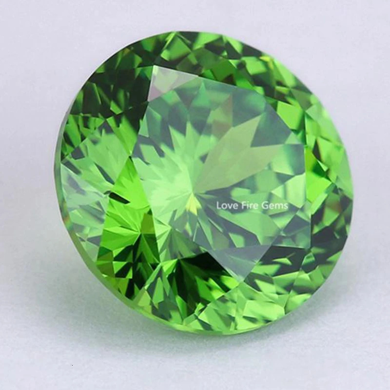 Brilliant Tsavorite Green Emerald Gemstone Round Cut 11.0mm 5.0 Cts VVS Gem Beads For Jewelry 250222