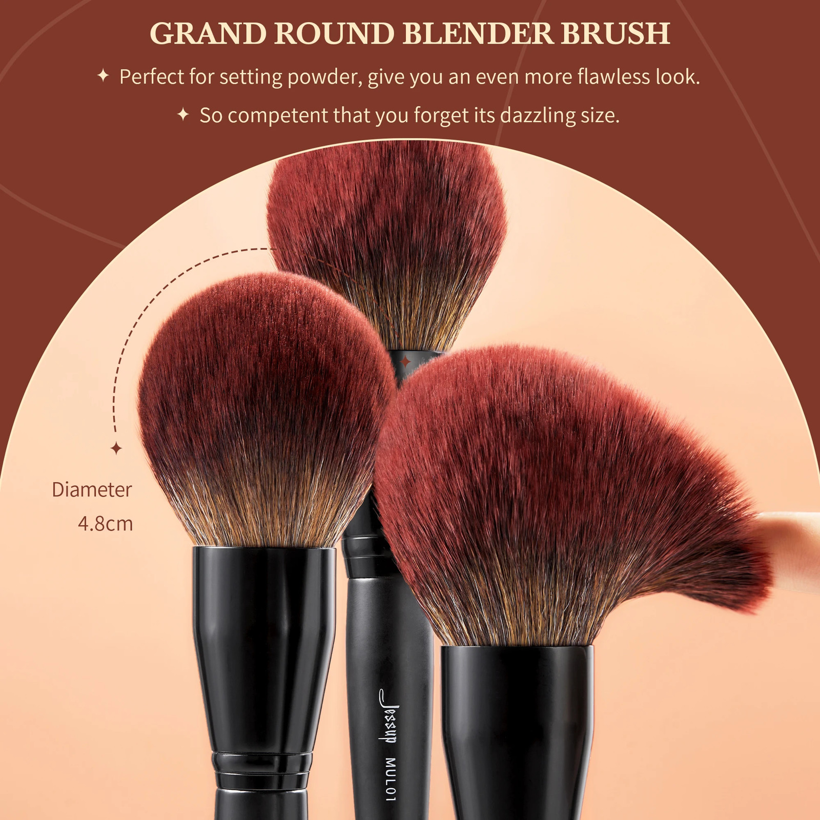 Jessup Makeup Brushes Set 3-21pcs Premium Synthetic Big Powder Foundation Concealer Eyeshadow Eyeliner Spoolie Wooden T271 250305