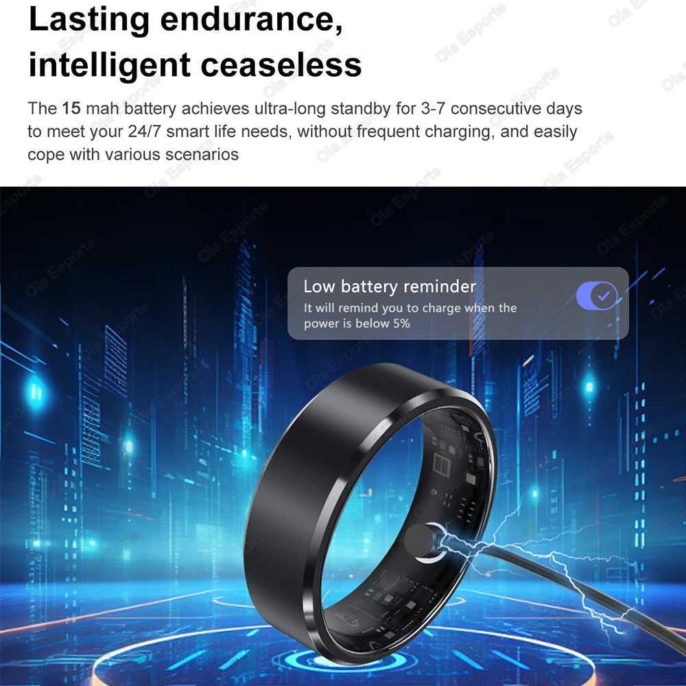 New 5ATM Waterproof Smart Ring For Samsung Galaxy Ring Men Women 24H Health Monitor Gesture Control Multi-sport Mode Smartring W250225