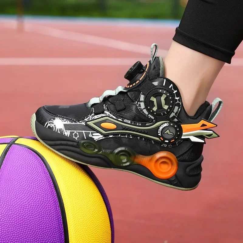 2025 Boys Basketball Shoes - Non-Slip Breathable Sneakers for Kids Trendy Running Sports Shoes for Big Boy W250225