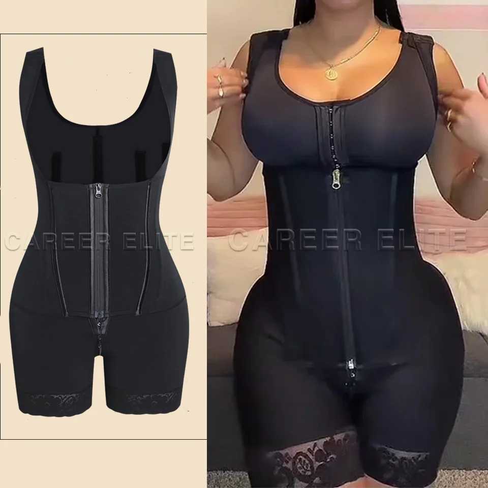 New Arrival Bbl Double Compression Full Body Stage 2 Womens Body Shapewear Bodysuit Ass Stuff Push Up Flat Stomach Modeling Corset Z250225