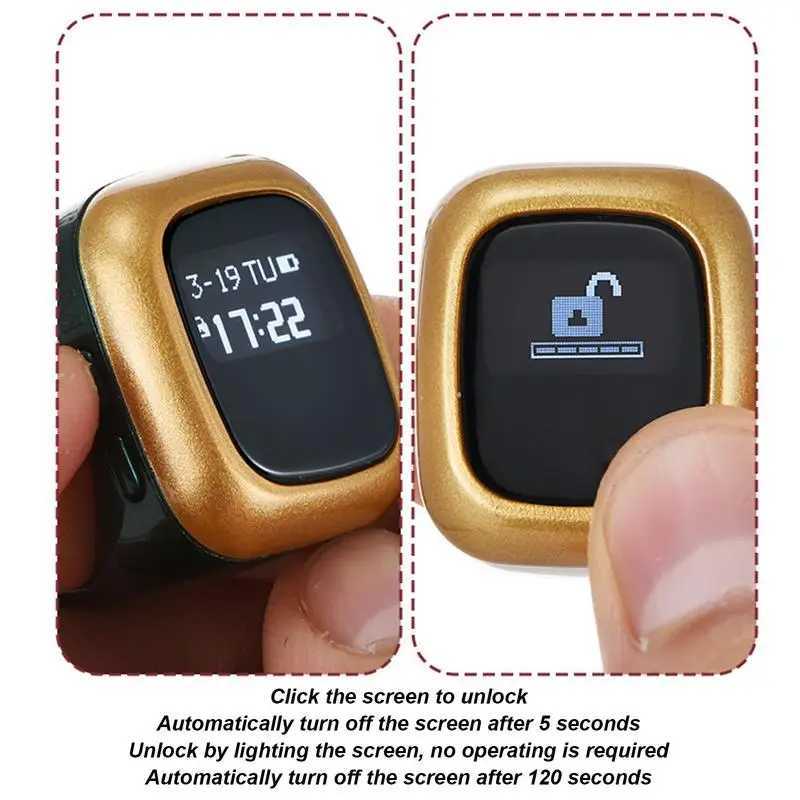 Prayer Finger Counter Multifunctional Counter Ring Digital Finger Counter Smart Counter For Prayer Alarm Clock Counter Finger W250225