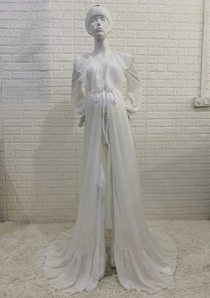 Maternity Photography Props Outfit Pregnancy Chiffon Long Strappy Dress For Photo Shoot Set Elegance Style Maternity Dress 1253 X250224