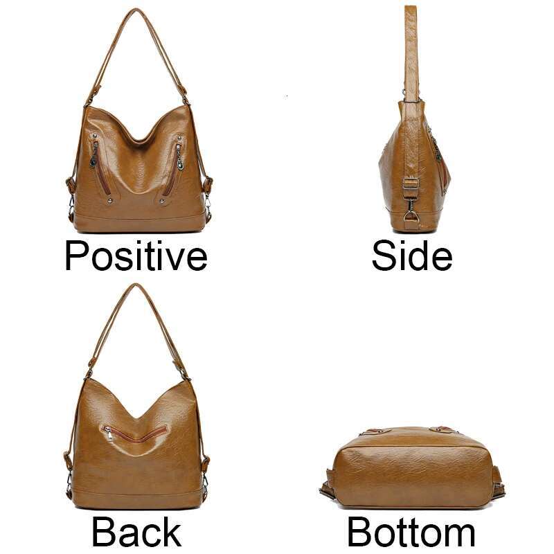 Multifunctional Soft Leather New Style4 Crossbody Shoulder Bag For Women Fashion Anti-Theft Ladies Backpack Purses And Handbag Sac