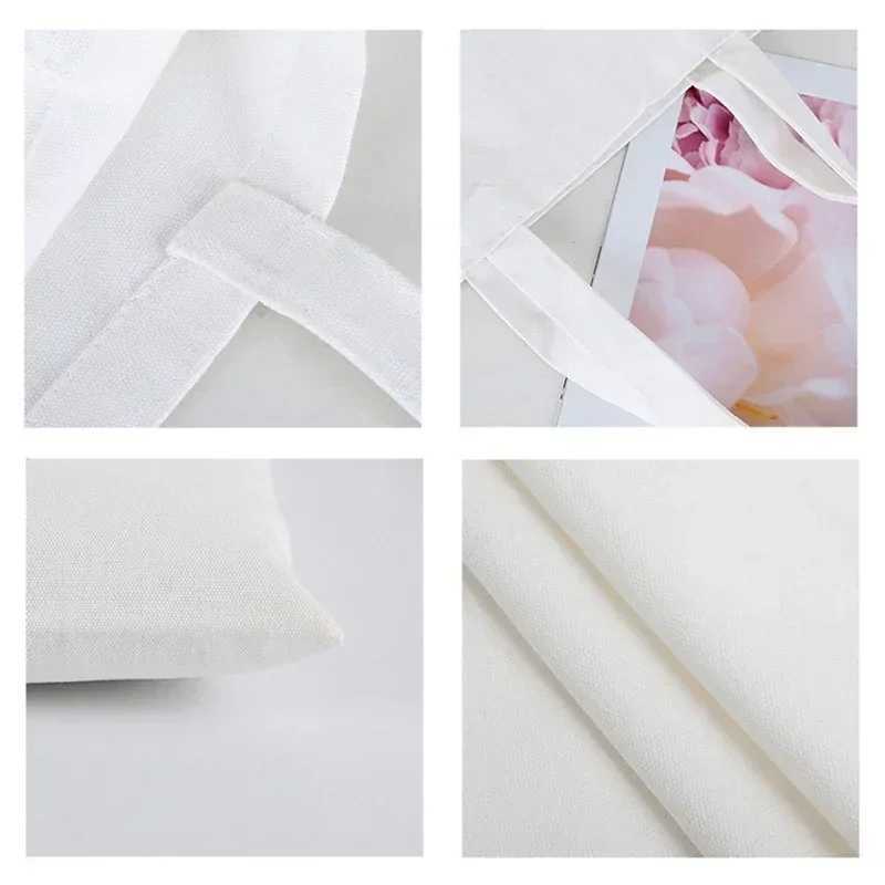 Customized Canvas Bags Shopper Shoulder Bag Big Women Designer Handbags Shopping Tote Casual Woman Grocery Customizable Fabric Z250224