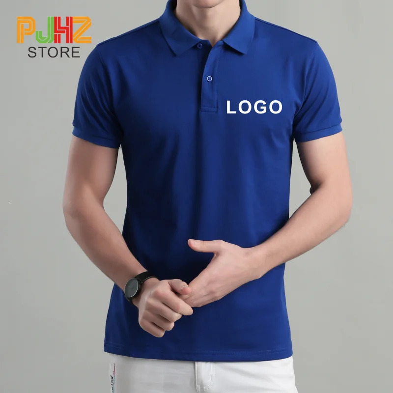 Casual Polo Shirt Breathable Short Sleeve Personal Company Group n Men And Women Custom Print Embroidery 250224