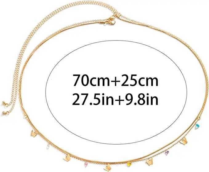 Charm Tassel Belly Chains For Women Gold Silver Color Rhinestone Bikini Waist Body Chain Jewelry Versatile AcoriesXJ250224