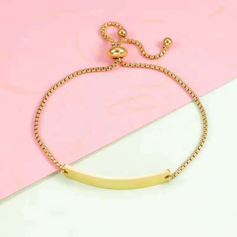 10pcs 6x39mm Curved Bar Bolo Bracelets Stainl Steel Mirror Polish Bracelets For DIY Making Bracelet JewelryXJ250225